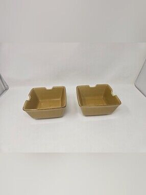 Pottery Barn Asian Square Noodle Soup Bowls Set of 2 Made in Japan 6"